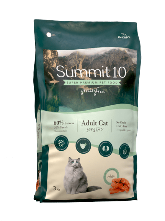 SUMMIT10 GRAIN FREE CAT SENSITIVE SALMON FRESCO (3KG)1