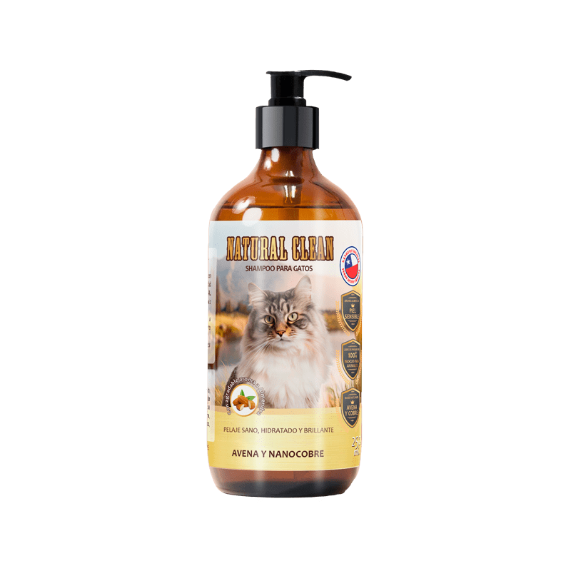 SHAMPOO NATURAL CLEAN AVENA Y NANOCOBRE (GATO)1