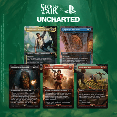 Magic The Gathering Secret Lair x Playstation - Uncharted