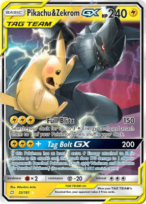 Pikachu & Zekrom GX 33/1811