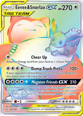 Eevee & Snorlax GX - 191/1811