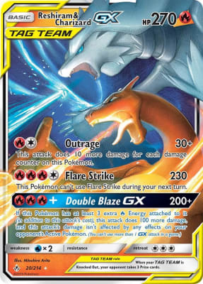 Reshiram & Charizard GX 20/214