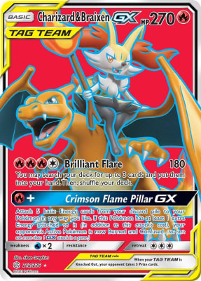 Charizard y Braixen GX 212/236