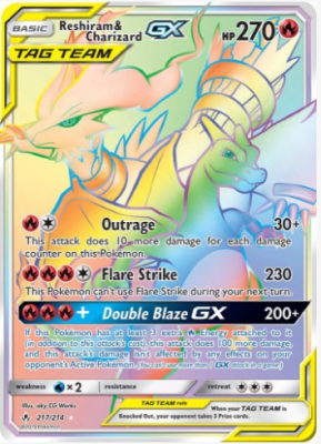 Reshiram & Charizard GX (Secret) - 217/2141