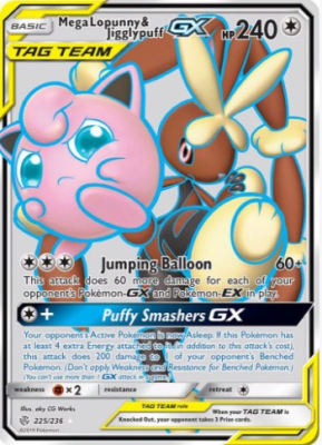 Mega Lopunny & Jigglypuff GX (Full Art) - 225/2361