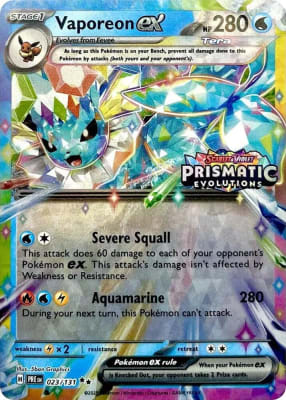 Vaporeon ex - 023/131 (Stamp, sellado)1