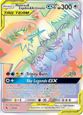 Moltres & Zapdos & Articuno GX (Secret) - 69/681