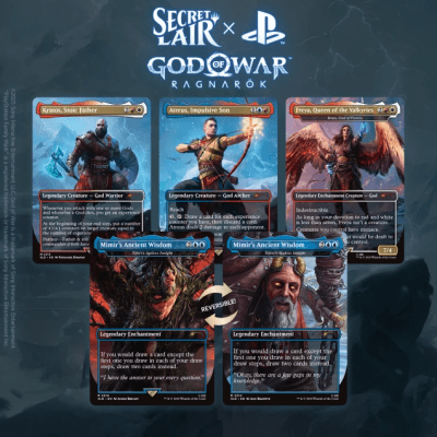 Magic The Gathering Secret Lair x Playstation - God of War: Norse
