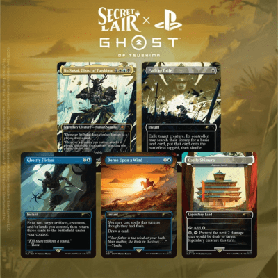 Magic The Gathering Secret Lair x Playstation - Ghosts of Tsushima6