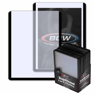BCW - 3 X 4 TOPLOAD CARD HOLDER PACK 25 UNI. BLACK BORDER