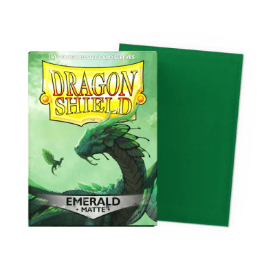 DRAGON SHIELD - SLEEVES STANDARD SIZE EMERALD MATTE (100)
