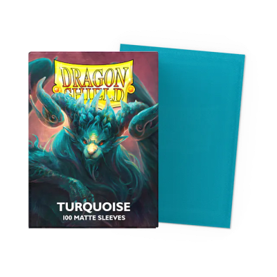 DRAGON SHIELD  SLEEVES STANDARD SIZE TURQUOISE MATTE (100)