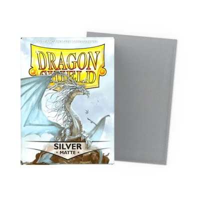 DRAGON SHIELD - SLEEVES STANDARD SIZE MATTE SILVER (100)-