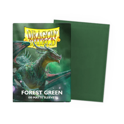 DRAGON SHIELD - SLEEVES STANDARD SIZE FOREST GREEN MATTE (100)