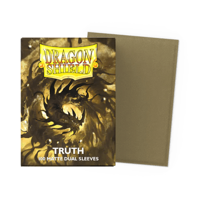 100 Dragon Dual Matte Shield Size Sleeves Standard Truth