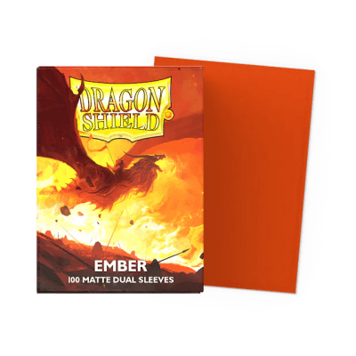 DRAGON SHIELD - SLEEVES STANDARD SIZE MATTE DUAL EMBER (100)