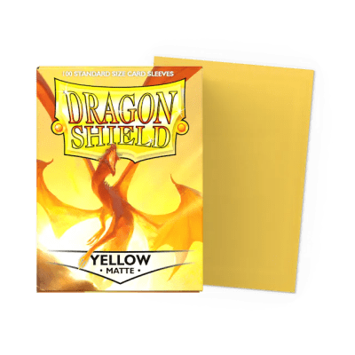 DRAGON SHIELD - SLEEVES STANDARD SIZE YELLOW MATTE (100)1