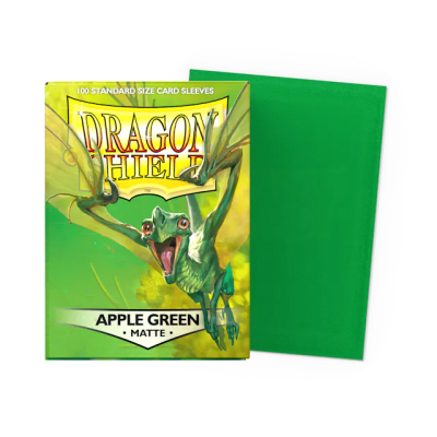 DRAGON SHIELD - SLEEVES STANDARD SIZE APPLE GREEN MATTE (100)