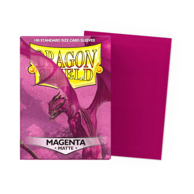 DRAGON SHIELD - SLEEVES STANDARD SIZE MAGENTA MATTE (100)