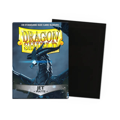DRAGON SHIELD - SLEEVES STANDARD SIZE MATTE JET (100)-