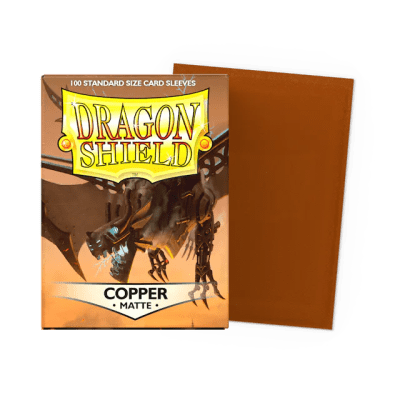 DRAGON SHIELD  SLEEVES STANDARD SIZE COPPER MATTE (100)
