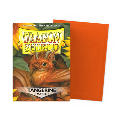 DRAGON SHIELD - SLEEVES STANDARD SIZE TANGERINE MATTE (100)1