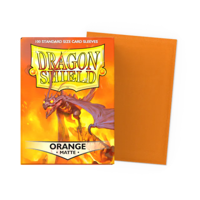 DRAGON SHIELD - SLEEVES STANDARD SIZE ORANGE MATTE (100)1