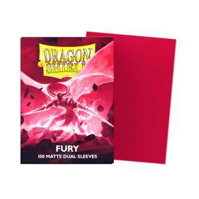 DRAGON SHIELD - SLEEVES STANDARD SIZE MATTE DUAL FURY (100)