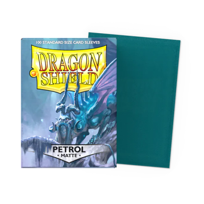 DRAGON SHIELD - SLEEVES STANDARD SIZE PETROL MATTE (100)