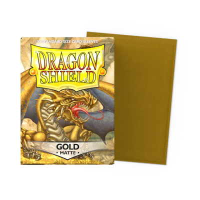 DRAGON SHIELD  SLEEVES STANDARD SIZE GOLD MATTE (100)