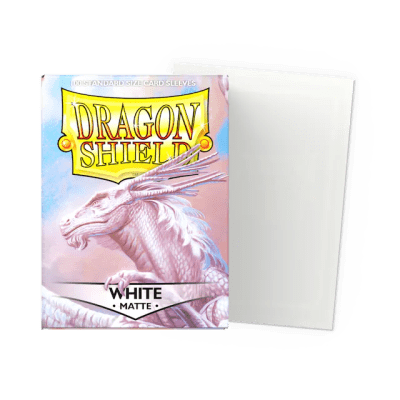 DRAGON SHIELD - SLEEVES STANDARD SIZE WHITE MATTE (100)1