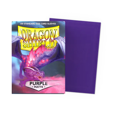 DRAGON SHIELD - SLEEVES STANDARD SIZE PURPLE MATTE (100)1
