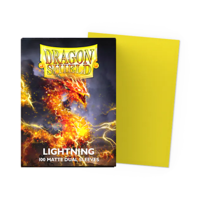 DRAGON SHIELD - SLEEVES STANDARD SIZE MATTE DUAL LIGHTNING (100)