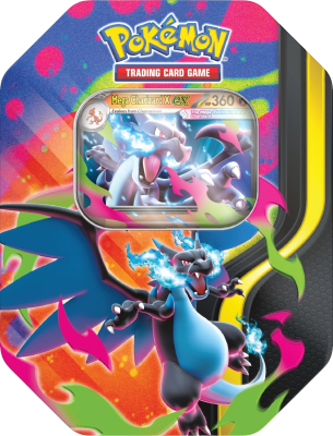 Pókemon Mega Evolution - Mega Charizard X Tin (ESP/ENG)1