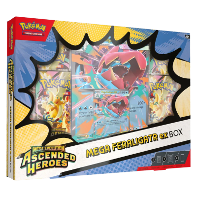 Pókemon Mega Evolution - Ascended Heroes Mega Feraligatr ex Box (ESP/ENG)1