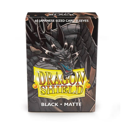 DRAGON SHIELD - SLEEVES JAPANESE SIZE MATTE (60) - BLACK