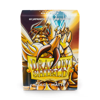 DRAGON SHIELD - SLEEVES JAPANESE SIZE MATTE (60) - GOLD