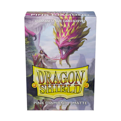 DRAGON SHIELD - SLEEVES JAPANESE SIZE MATTE (60) - PINK DIAMOND