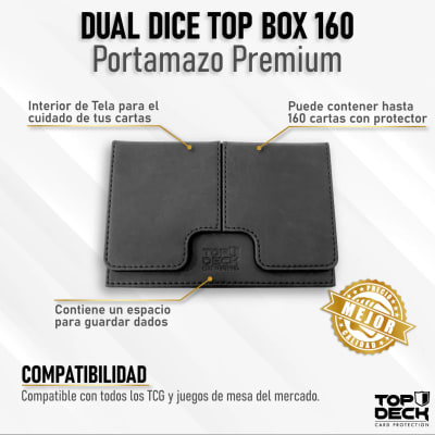 Portamazo Dual Dice Top-Box 160 Color Negro1