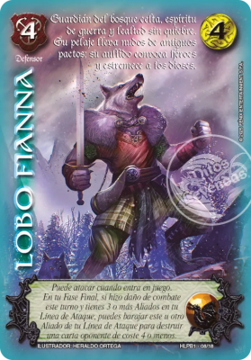 Lobo Fianna - Foil lluvia premium