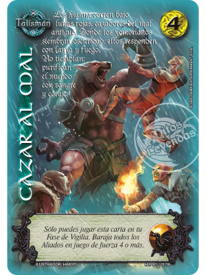 Cazar al mal - Foil lluvia premium1