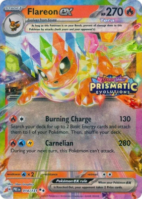 Flareon ex - 014/131 (Prismatic Evolutions Stamp)1