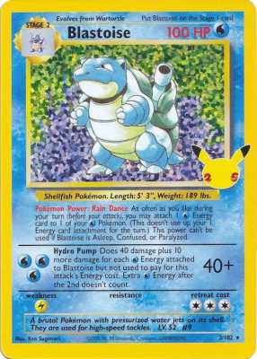 Blastoise - Celebrations 2/102