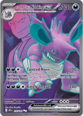 Team Rocket's Nidoking ex - 216/1821
