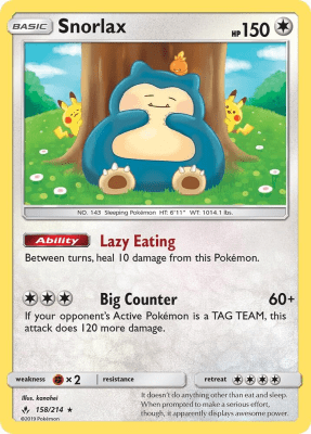 Snorlax - 158/214 (Holo Foil)1