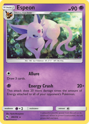 Espeon - 89/214 (Reverse Holofoil)