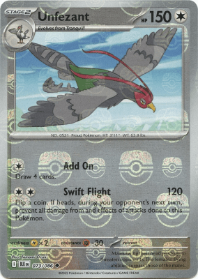 Unfezant (Master Ball Pattern) - 073/086