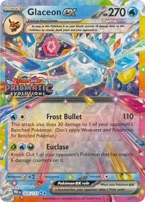 Glaceon ex - 026/131 (Prismatic Evolutions Stamp)1