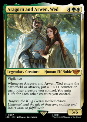 Aragorn and Arwen, Wed (Foil)1