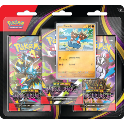 Pokémon Mega Evolution - Pitch Black 3-Pack Blisters (ESP/ENG)